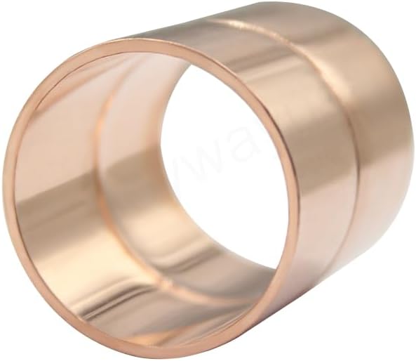 Joywayus 5PCS 1" ID Copper Coupling with Dimple Stop Straight Sweat Pipe Fitting Pressure Plumbing Solder Connection