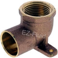 3/4-inch Nominal Copper Sweat X 3/4" Fip Threaded Drop Ear Elbow Fitting 3/4"CxFIP, LF Brass Shower Drop Ear 90 Degree Elbow with Sweat Socket and Female Threaded Plumbing Fittings (1-Pack)