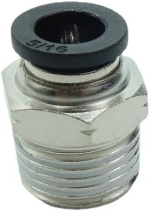 CDQBWQDJT 3 Pcs Pneumation Fitting 5/16" Tube OD Push To Connect X 3/8 NPT Pipe Male Connector