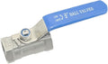 VARMHUS 3/4" Stainless Steel 304 Ball Valve 1Pc Type NPT Female Threaded with Heavy Duty Blue Vinyl Insulation Handle,CF8M Ristricted Flow,1000 WOG (3/4")