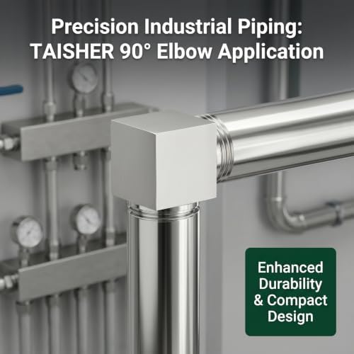 TAISHER 2pcs Forged 316L SS 90 Degree Elbow, 1/4"NPT Male Pipe Connector