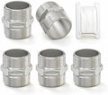 TAISHER 5PCS Cast 304 Stainless Steel Hex Nipple, Pipe Fitting 1-1/4" NPT Male x 1-1/4" NPT Male