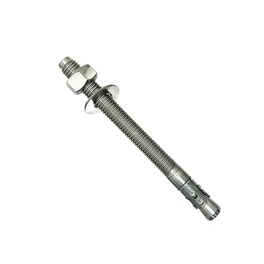 Wedge Anchors – Heavy-Duty 304 Stainless Steel Expansion Bolts for Concrete & Masonry, Rust-Resistant & Durable - 5/8" X 7" - 50 Pack