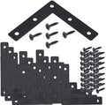 20-Pack Steel Flat Mending Plate Corner Brace 3.15x3.15in for Wood