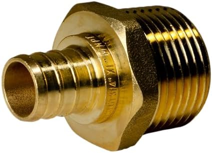 XFITTING 3/4 inch Pex x 1 inch Male NPT Adapter, 24-4-7=25X, 25 Pieces