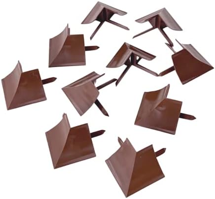 InstaTrim Outside Corners - 10 Dark Brown 3/4" Wide Caulk Strip Outside Corner Pieces - Trim for Outside Corners - Paintable