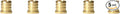 XFITTING 3/4 inch Pex Plug, Brass, 0.75 Inch, 5 Pieces