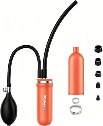 Inflatable Air Bladder for Detector Diagnostic Tester, Bladder Leakage Tester Locator for 12V Smoke Machine Automotive-Orange
