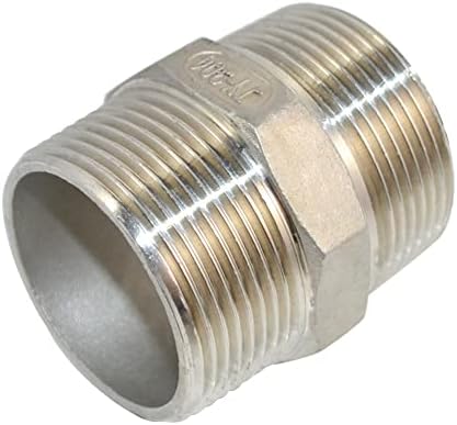DAN SPEED 1-1/2" Male Hex Threaded Reducer Pipe Fitting Stainless Steel 304 NPT