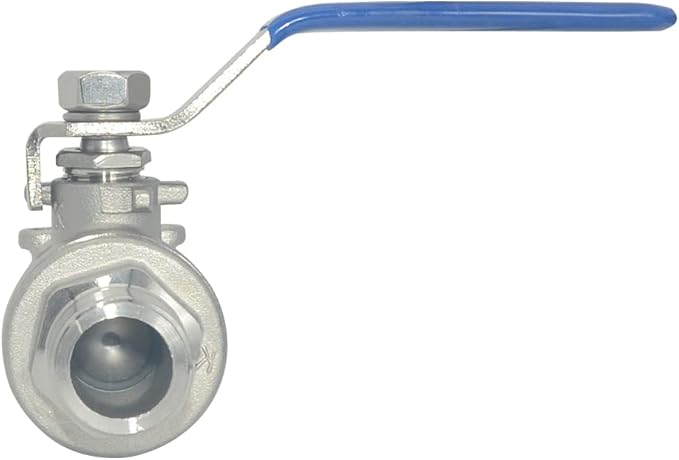 VARMHUS Full Port Ball Valve S304 Stainless Steel 304 Heavy Duty for Water, Oil, and Gas,1000WOG (1/2")
