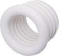 (Pack of 1) White Rubber Sleeve for Drain Pipe, 1.26" x 0.98" (32 x 25 mm) Pipe Connector, Adaptor, and Reducer