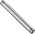 Beduan Stainless Steel Pipe Fitting, 1/2" NPT x 1/2" NPT Male Threaded, 24" Length Pipe Nipple