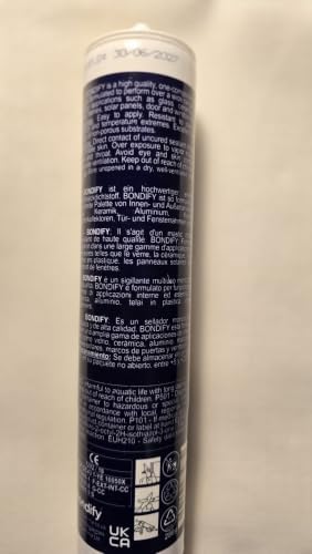Waterproof Clear Silicone Caulk for Window & Door, Kitchen & Bathroom, Silicone Sealant Clear, Solvent Free, 10oz Cartridge, Ideal for Sink, Sanitary, Bath, Shower Sealant, Window Frame Sealant