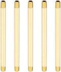PATIKIL 1/8" x 1/8" NPT Male Brass Pipe Fitting Long Nipple, 5Pcs 6" Long Straight Pipe Fitting Connector Extender for Fuel, Air, Water, Oil, Gas System Connection, 1200PSI