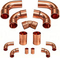 3/8 & 7/8 HVAC Copper Fittings Kit for AC with Copper Pipe Coupling & Elbow