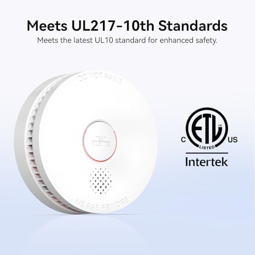 SITERWELL12 Pack Smoke Detector, 10 Year Product Life Fire Alarm