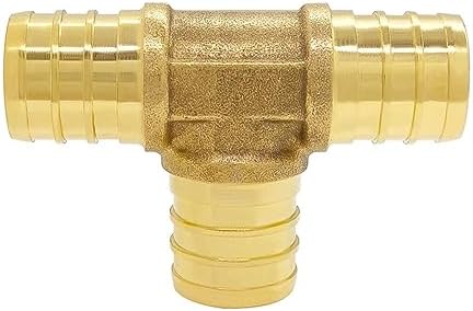 Hooshing 30 Pack 3/4" PEX Fitting Combo, Straight Coupling, Elbow, Tee Set