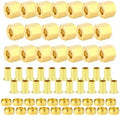 GASHER 60PCS Brass Compression Fitting Kit,Sleeve Ferrules&Insert Tube Support&Ferrule head,1/2" Tube OD