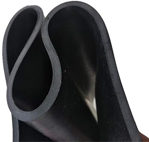 Nisorpa 3.3x9.8 ft 1/8'' Thick Neoprene Rubber Rolls, Solid Rubber Sheet Silicone Rubber Roll Insulated Roll Heatproof Oil Resistance for DIY Gasket/Material Sealing/Garage Floor Mat/Shock