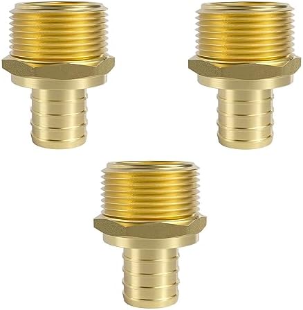 SUNGATOR 3-Pack 1" PEX to 1" NPT Male Adapter