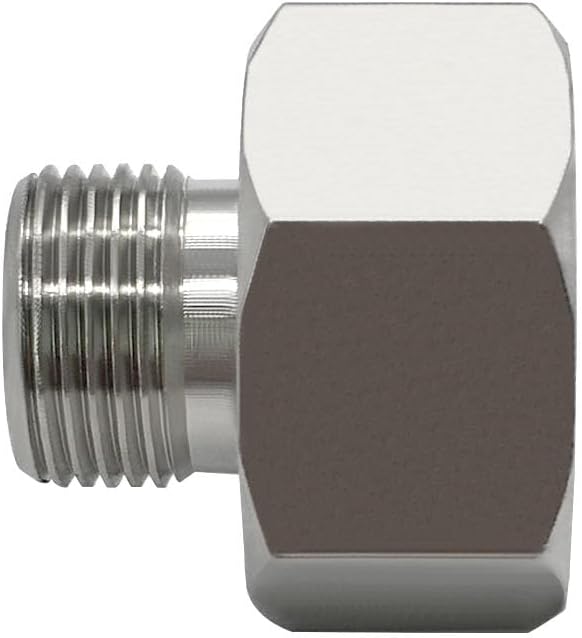 Beduan Water Line Adapter 1/2 Female to 3/8 Male Reducer Hose Pipe Compression Fitting Home Supply Hose, Stop Valve Adapter, Pipe Connector With Rubber Washers(Pack of 5)