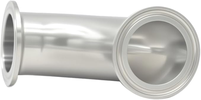 1.5 tri clamp 90 degree elbow Sanitary 38mm Pipe OD Fitting SS304 Ferrule Tri Clamp with 2 Silicone Gaskets