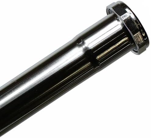 Replacement 22 Gauge 1-1/4 Inch x 8 Inch Chrome Plated Brass Tubular Extension Tube Slip Joint Connection - Includes Nuts and Washers for Thrifco Plumbing 4400649