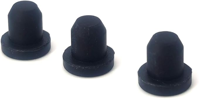 50 PCS Silicone Plugs Rubber Hole Plugs 1/4" Diameter Rubber Stopper for Round Holes Waterproof Hole End Covers Soft Flexible Stopper Sealing Plugs Pipe Holes Test Tube Plugs