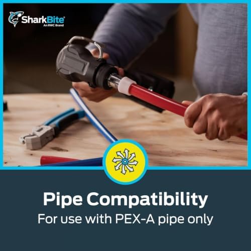 SharkBite 1/2 Inch Expansion FNPT Adapter Fitting for PEX-A Pipe, Brass Plumbing Fittings, Female NPT Adapter for PEX-A Tubing, UAB072LFA