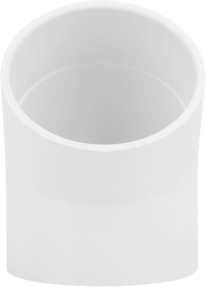 4" 45 Degree PVC Elbow Pipe Fitting Connector (Socket x Socket) Furniture Build Grade SCH40 4 Inch 45 Degree Elbow PVC Corner Adapter for Home Sewer Plumbing Water Line
