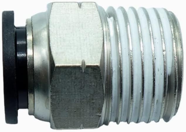 CDQBWQDJT 3 Pcs Pneumation Fitting 1/2" Tube OD Push To Connect X 1/2 NPT Pipe Male Connector