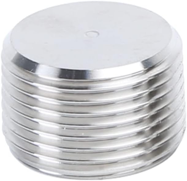 Yoebor Stainless Steel 304 Pipe Plugs Assortment Kit, Inter & Outer Hex Thread Plug, 1/16" 1/8" 1/4" 3/8" 1/2" NPT Countersunk Plug Kits 28PCS