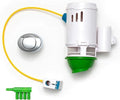 2 INCH FLAPPER AND CHAIN ELIMINATOR QUICK CONNECT VALVE CONVERSION KIT & OVERFLOW WATER CONSERVER WITH EURO BUTTON