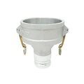 Gloxco Aluminum Type DA Cam and Groove Hose Fitting, Reducer, 4" Female Camlock x 2" Male Camlock (CAM-4020-DA-AL)