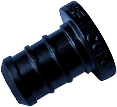 XFITTING 3/8 in Pex Plug (End Cap) Poly Alloy Plug, Plastic Plug - Crimp Pex B, 100 Packs, 100 Pieces