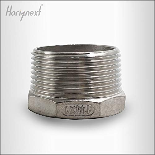 Reducing Bushing Pipe Adapter 1-1/4 MIP x 1 FIP, 304 SS，1 Pc