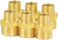 ChillWaves Brass Pipe Fitting, Reducer Hex Coupling 3/4" NPT Female x 1/2" NPT Female Thread Adapter(6-PACK)