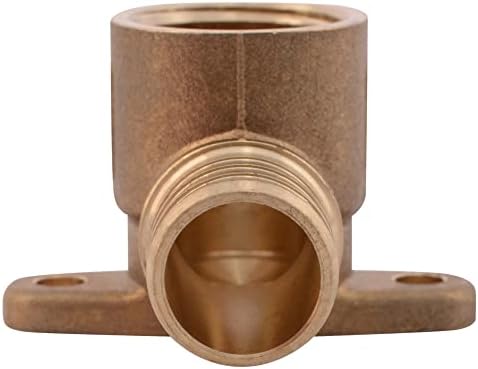 SharkBite 3/4 Inch Crimp x 1/2 Inch FNPT Crimp 90 Degree Drop Ear Elbow, Pack of 25, Brass Plumbing Fitting, PEX Pipe, PE-RT, UC342LF