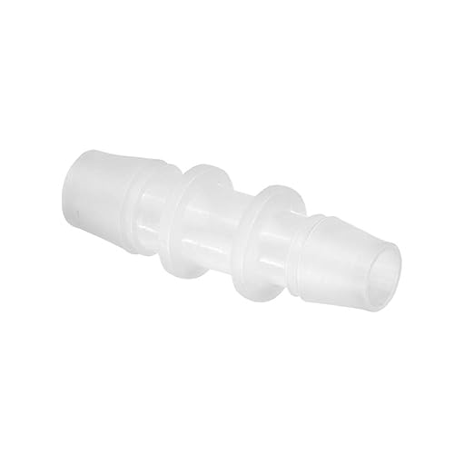 Quickun Plastic Hose Barb Reducer Fitting 1/2" to 3/8" Barbed Reducing Union Adapter Splicer Mender Joint Fitting (Pack of 2)