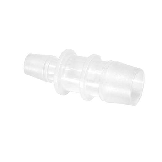 Quickun Plastic Hose Barb Reducer Fitting 3/4" to 3/8" Barbed Reducing Union Adapter Splicer Mender Joint Fitting (Pack of 2)