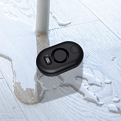 Water Leak Detector Sensor Alarm: Home Water Flooding Monitor Smart Sink Overflow Monitoring Adjustable Wet Moisture Alert Pipe Leakage Drip Detection Warning for Basement Floor (5 Sensor)