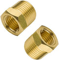 Brass Pipe Fitting Hex Bushing 1" NPT Male to 1/2" NPT Female Adapter 1200psi (Pack of 2)