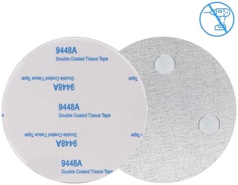 Magnetic Smoke Detector Sticky Pads Magnetic Adhesive Pads 3PCS Magnetic Smoke Alarm Fixing Mount No Drilling Magnet Holder Installation Tool for Smoke Fire Alarms Detector