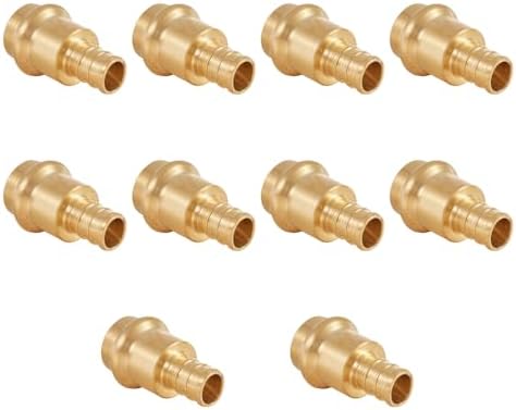 10Pcs EFIELD 1/2"Copper Press x 1/2"PEX Coupling Adapter(PEX1807344-10)