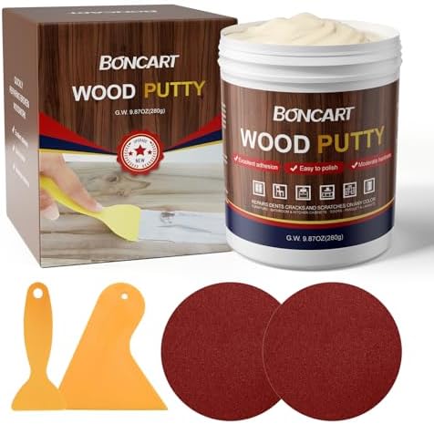 Boncart Wood Filler, 9.87 OZ White Oak Wood Putty