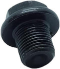 1 Piece M12X1 Metric Male Thread Hex Head Plug with Flange Black Carbon Steel Socket Pipe Fitting for Terminate Pipe Ends