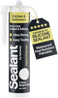 Hemway Kitchen & Bathroom Bright White Sealant & Adhesive - 300ml 1 Pack