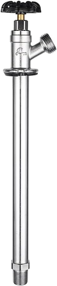 EFIELD 10-Inch Long Frost Free Sillcock 1/2 inch Mip x 3/4 inch Hose Bibb, Chrome Plated,(SILLCOCK011)