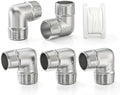 TAISHER 5PCS 304 Stainless Steel 90 Degree elbow,1" NPT Male × 1" NPT Male Thread Pipe Fitting