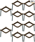 COREX 2-1/2" to 4" Bronze Water Pipe Ground Clamp - High Conductivity Grounding Clamp Conduit Fitting - 10 Pack
